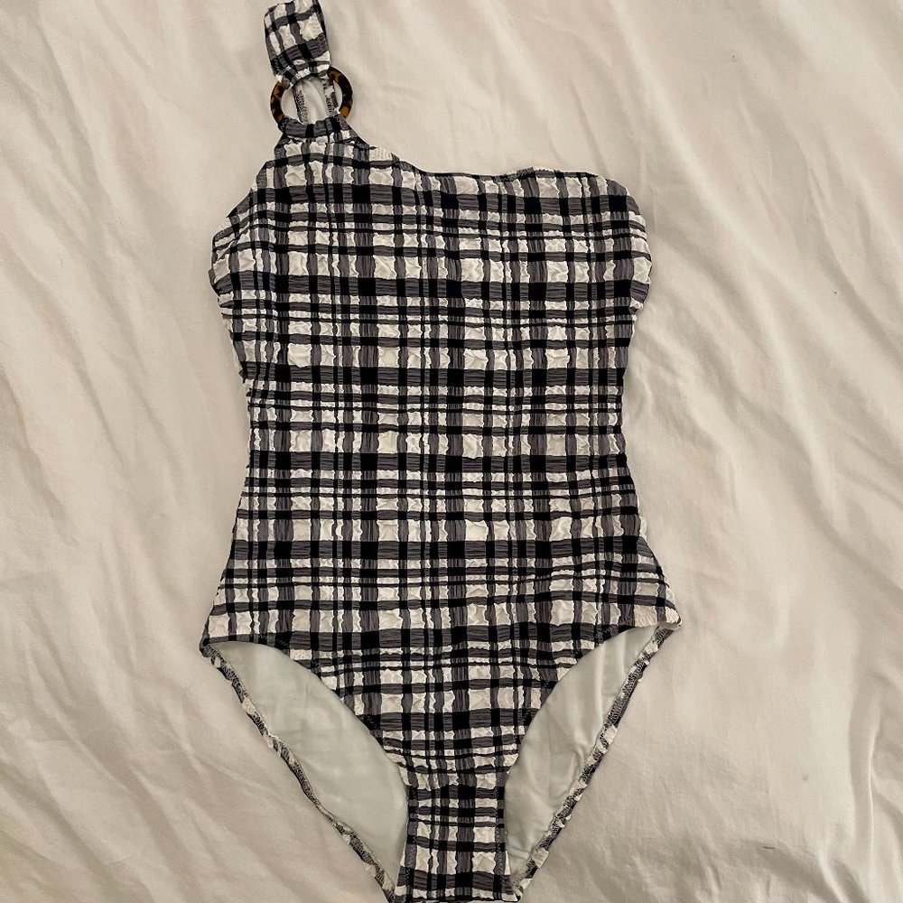 Solid & Striped Juliana One-Piece in "Puckered Madras" - NWT - Size S